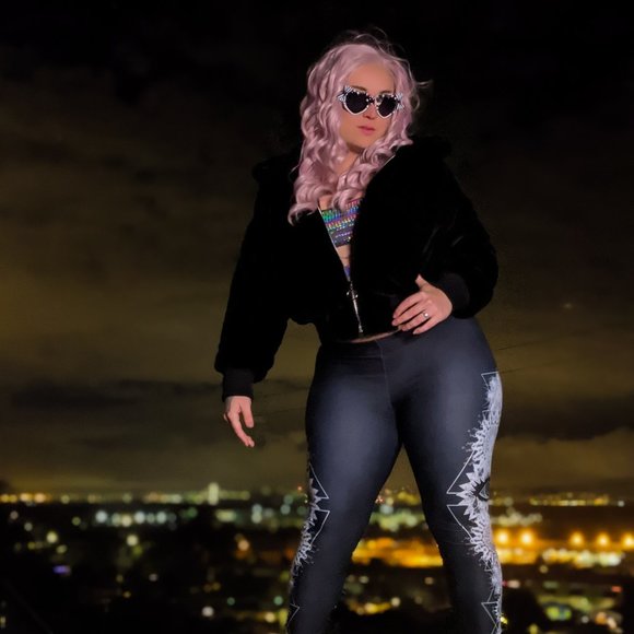 Plush Retro Fur Bomber Jacket Zip Up - Picture 6 of 6